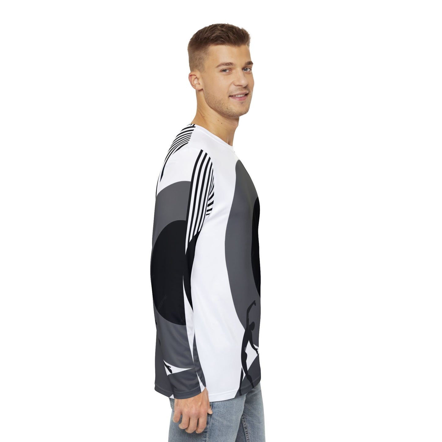 Men's SOLSTICE BAUHAUS Long Sleeve Shirt white (AOP)