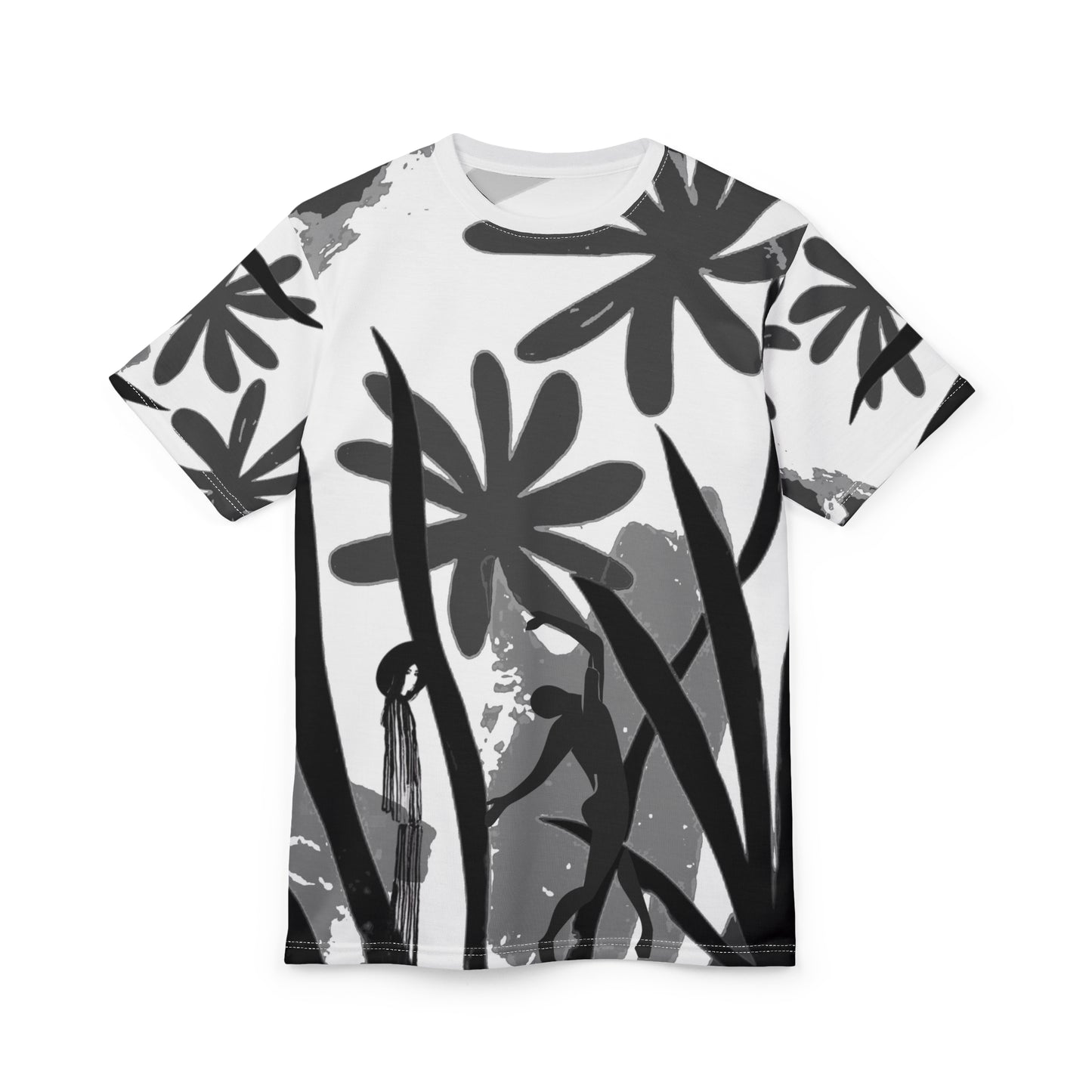 SOLSTICE Matisse Jungle Unisex white Cut & Sew Tee (AOP)