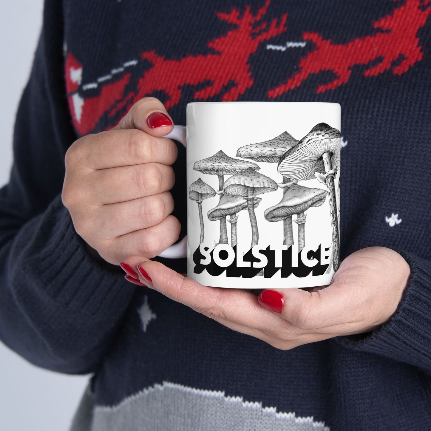 Solstice Mushrooms Ceramic Mug —  (11oz, 15oz)