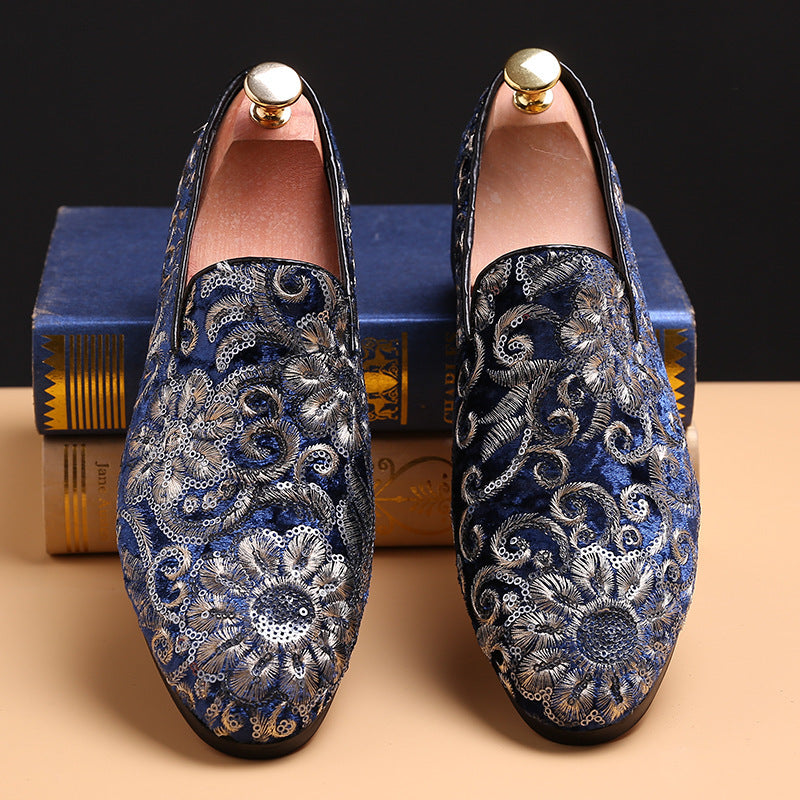 Luxury Embroidered men's shoes