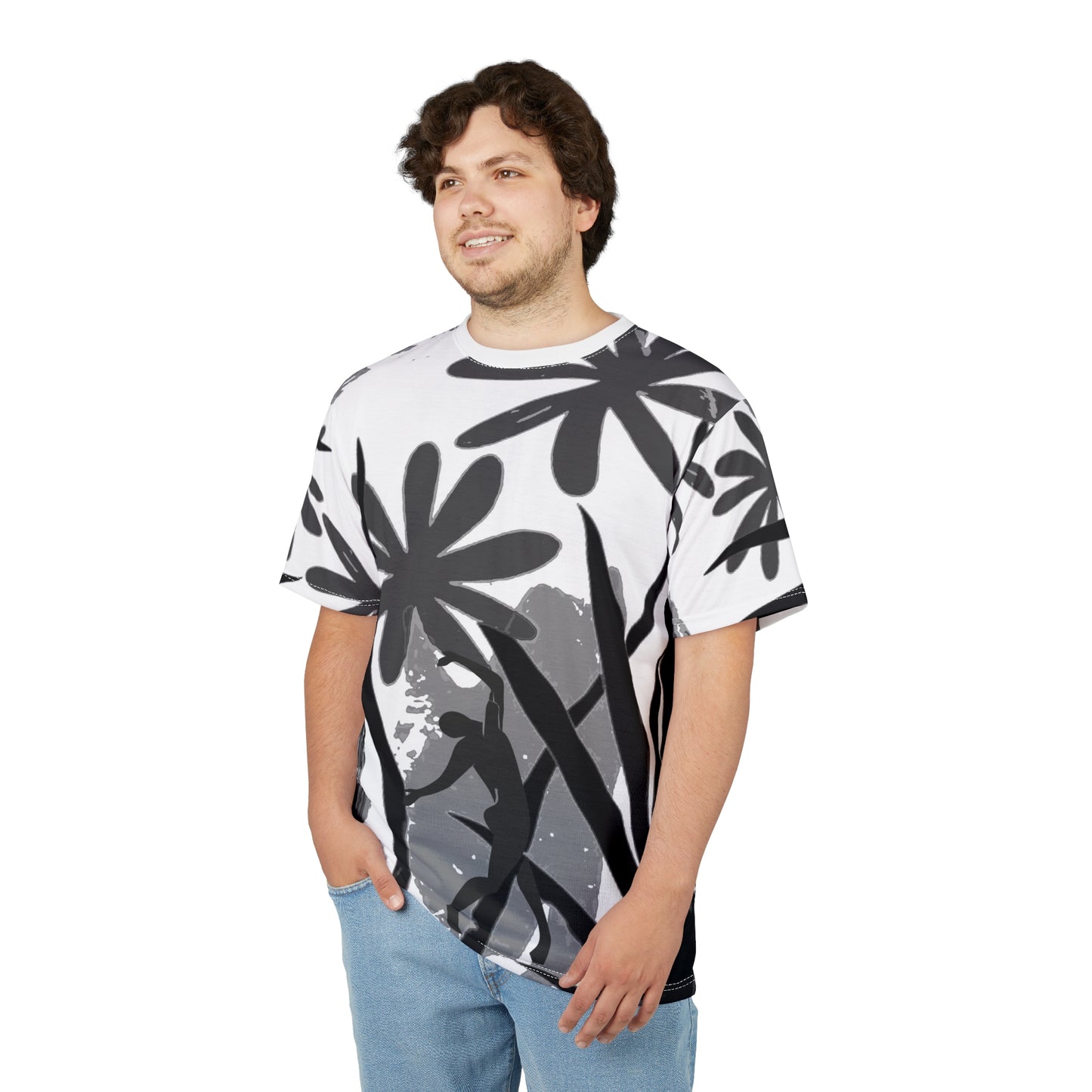 SOLSTICE Matisse Jungle Unisex white Cut & Sew Tee (AOP)