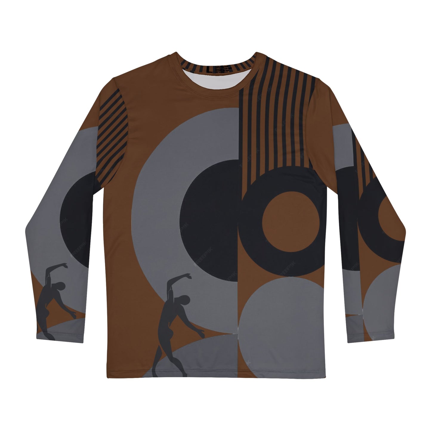 Copy of Men's SOLSTICE BAUHAUS Long Sleeve Shirt white (AOP)