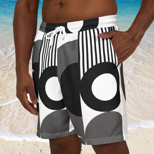 SOLSTICE Bauhaus BW Swim Shorts (AOP)