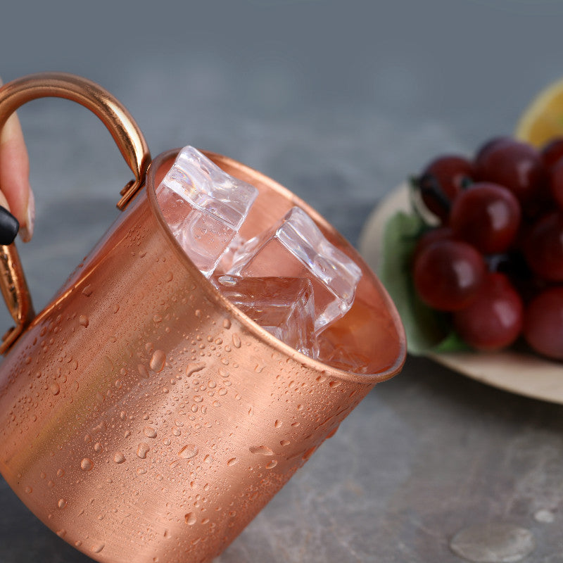 Copper Wine Glass Cocktail Mug Bar Cold Drink Pure Copper Cup