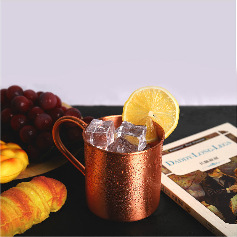 Copper Wine Glass Cocktail Mug Bar Cold Drink Pure Copper Cup