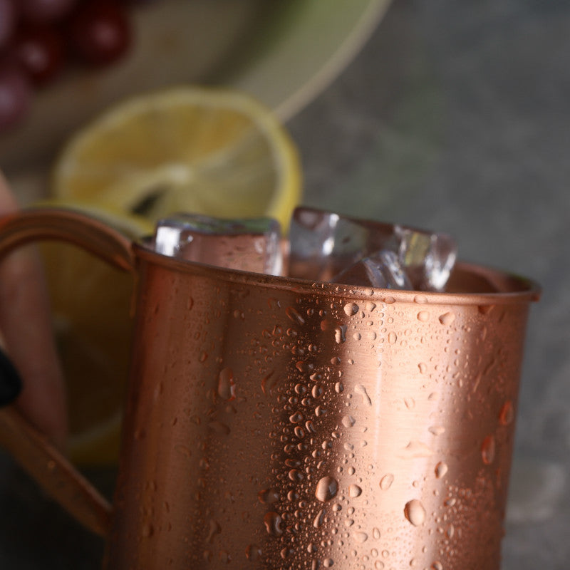 Copper Wine Glass Cocktail Mug Bar Cold Drink Pure Copper Cup