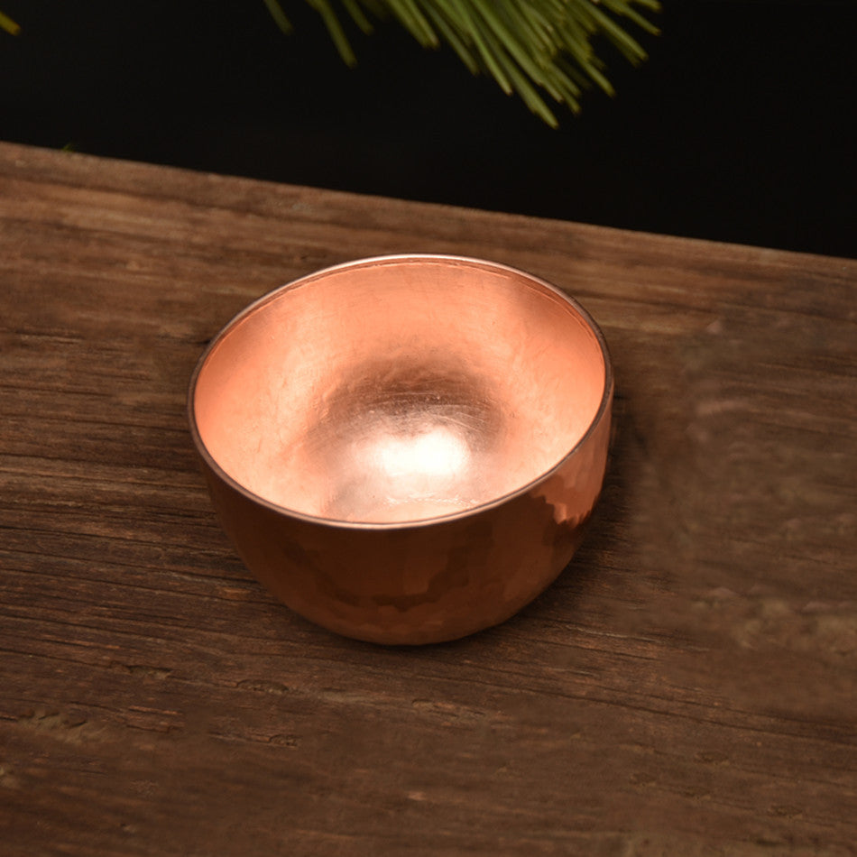 Handmade Thick Pure Copper Water Tea Wine Coffee Cup Set With Cup Holder