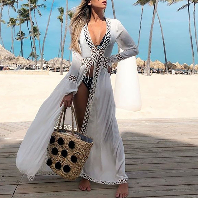 Cotton Beach Kaftan Cover up Print Bathing suit cover up Swimwear Women Summer Dress Kaftan Robe de Plage Saida de Praia Tunics Pareo