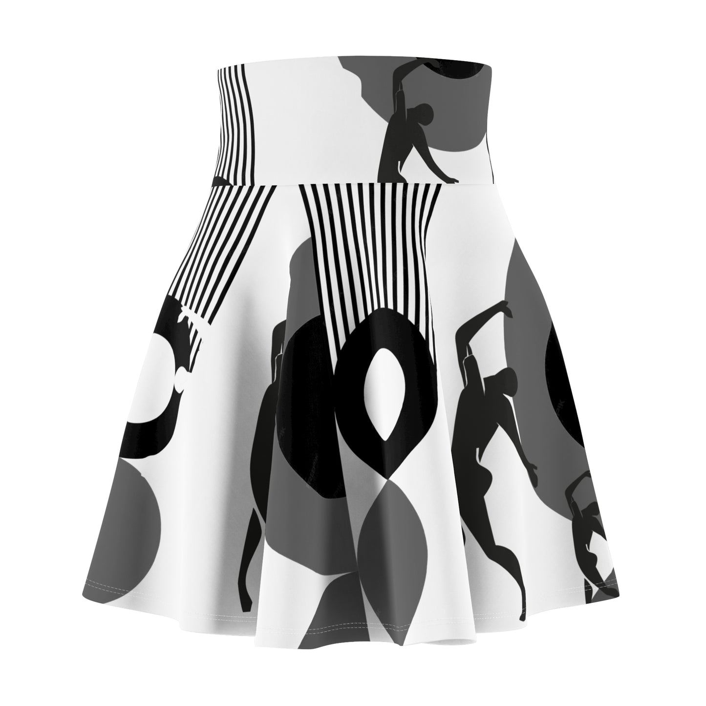 SOLSTICE Bauhaus Skater Pink White Skirt (AOP)