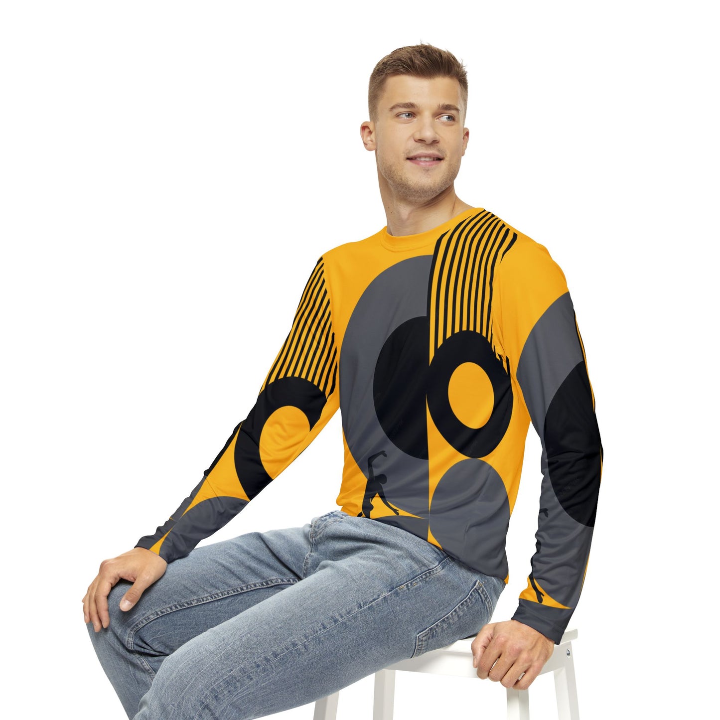 SOLSTICE BAUHAUS Long Sleeve Shirt yellow(AOP)