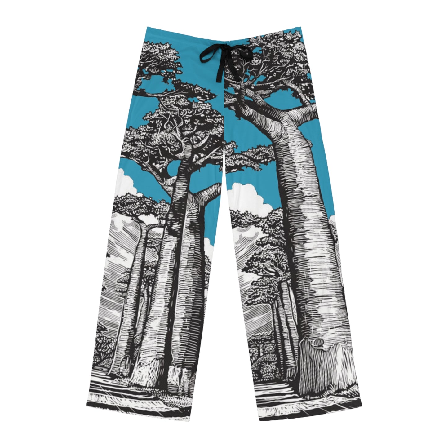 SOLSTICE Baobab Turquoise Men's Pajama Pants (AOP)