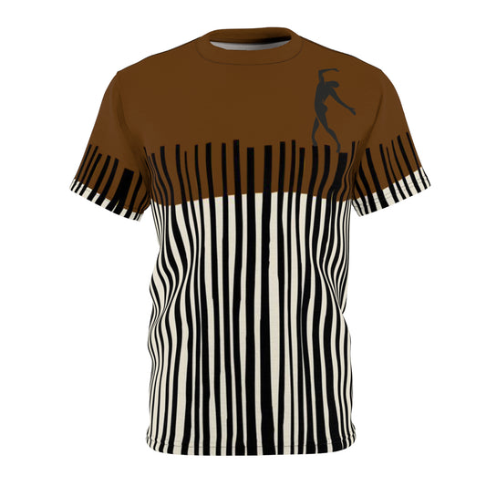 SOLSTICE Bamboo brown Unisex Cut & Sew  Tee (AOP)