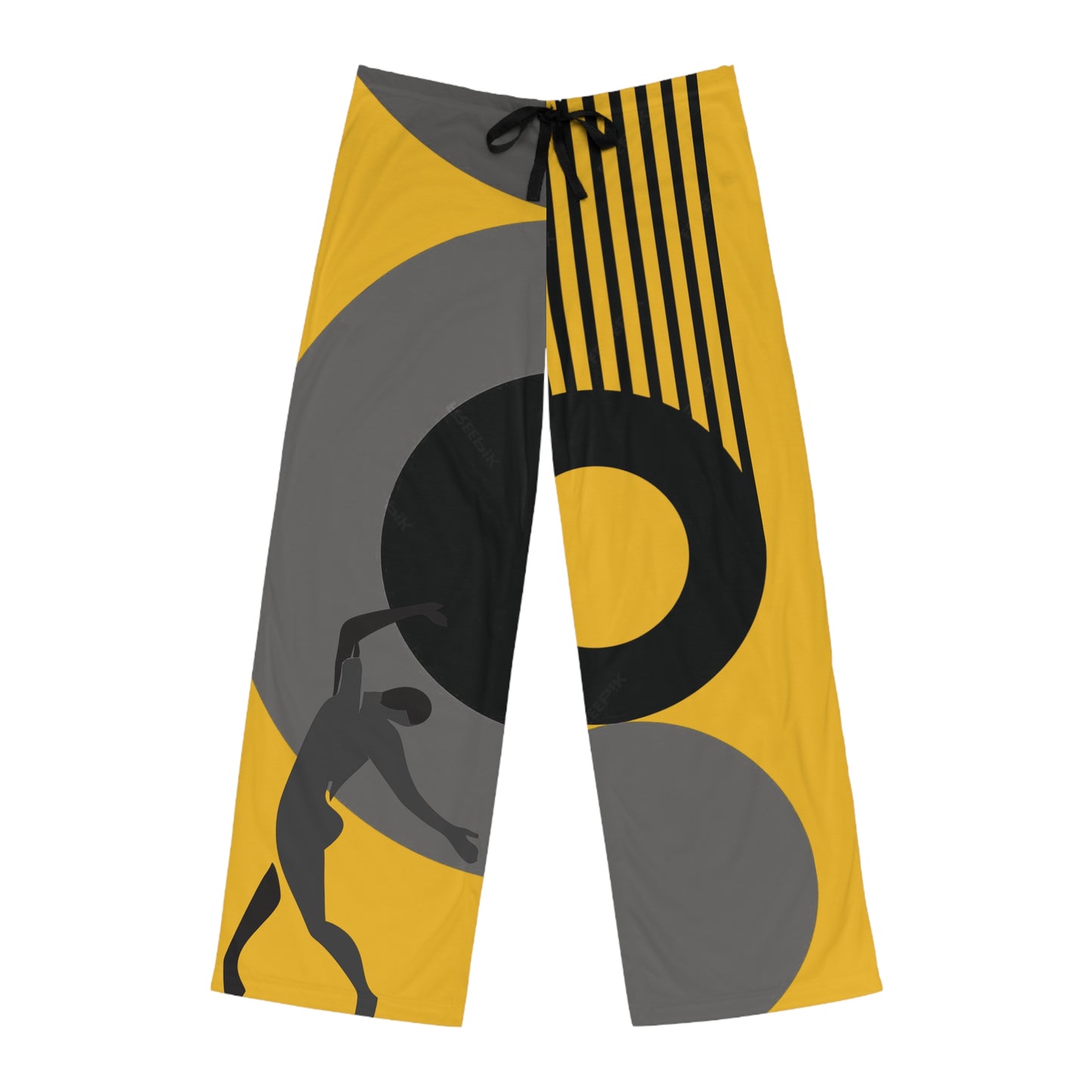 SOLSTICE Bauhaus Men's  yellowPajama Pants (AOP)