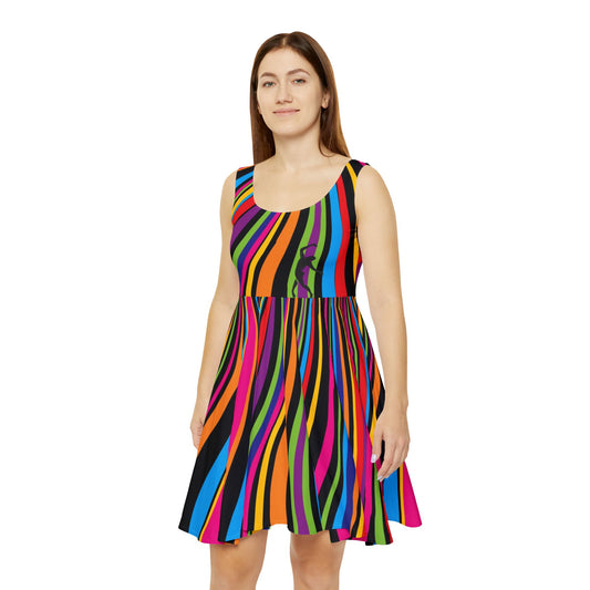Women's Waves Skater Dress (AOP)
