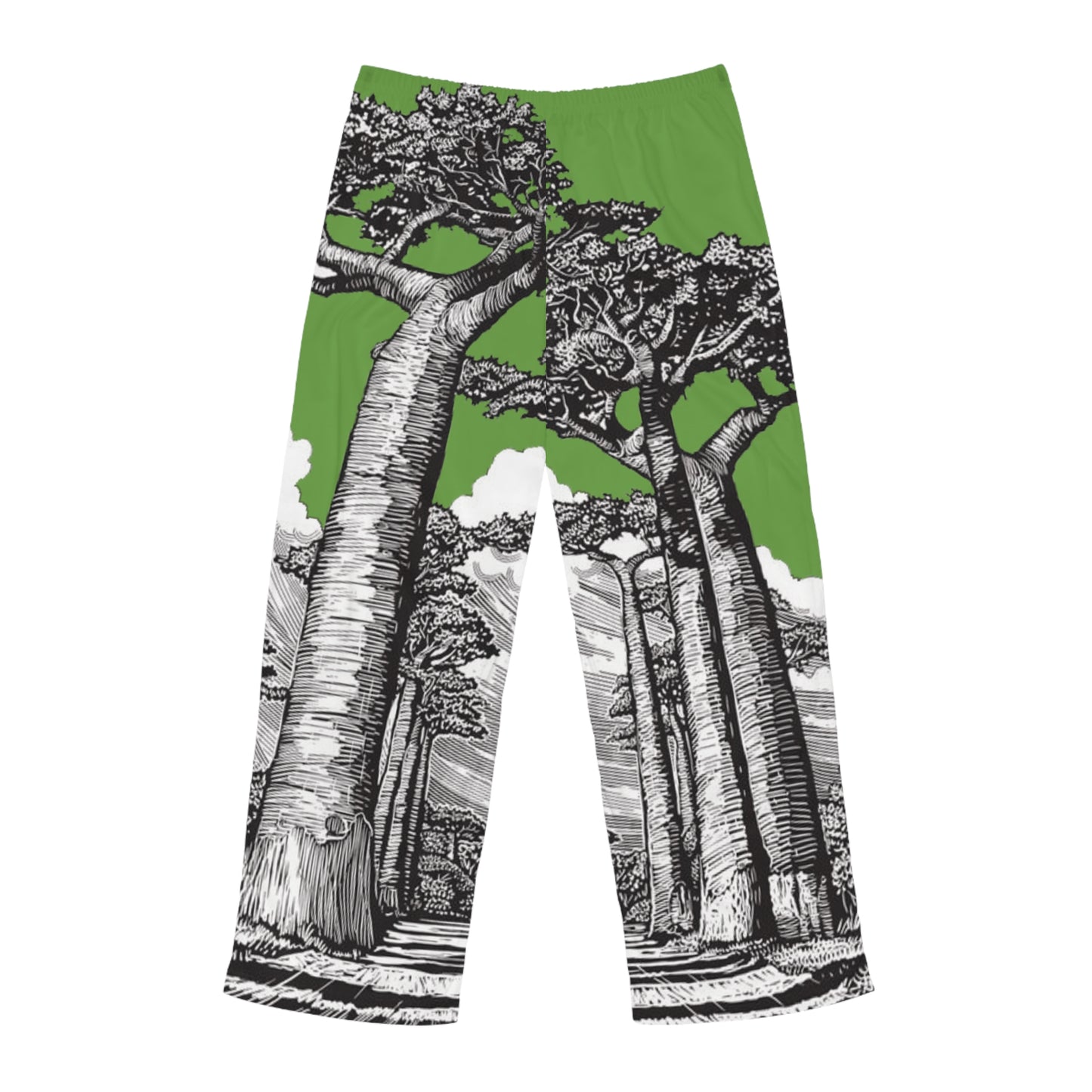 SOLSTICE Baobab green Men's Pajama Pants (AOP)