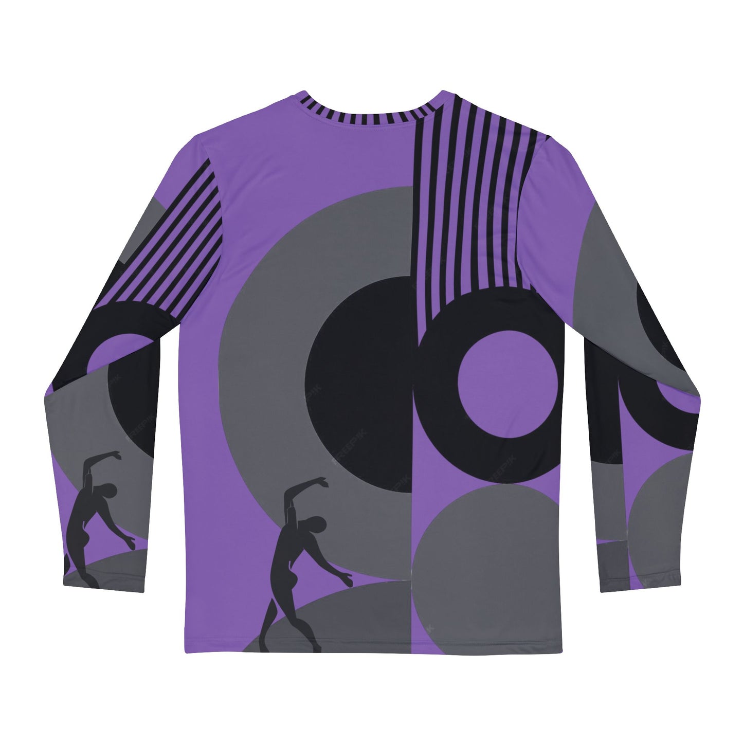Copy of Men's SOLSTICE BAUHAUS Long Sleeve Shirt white (AOP)