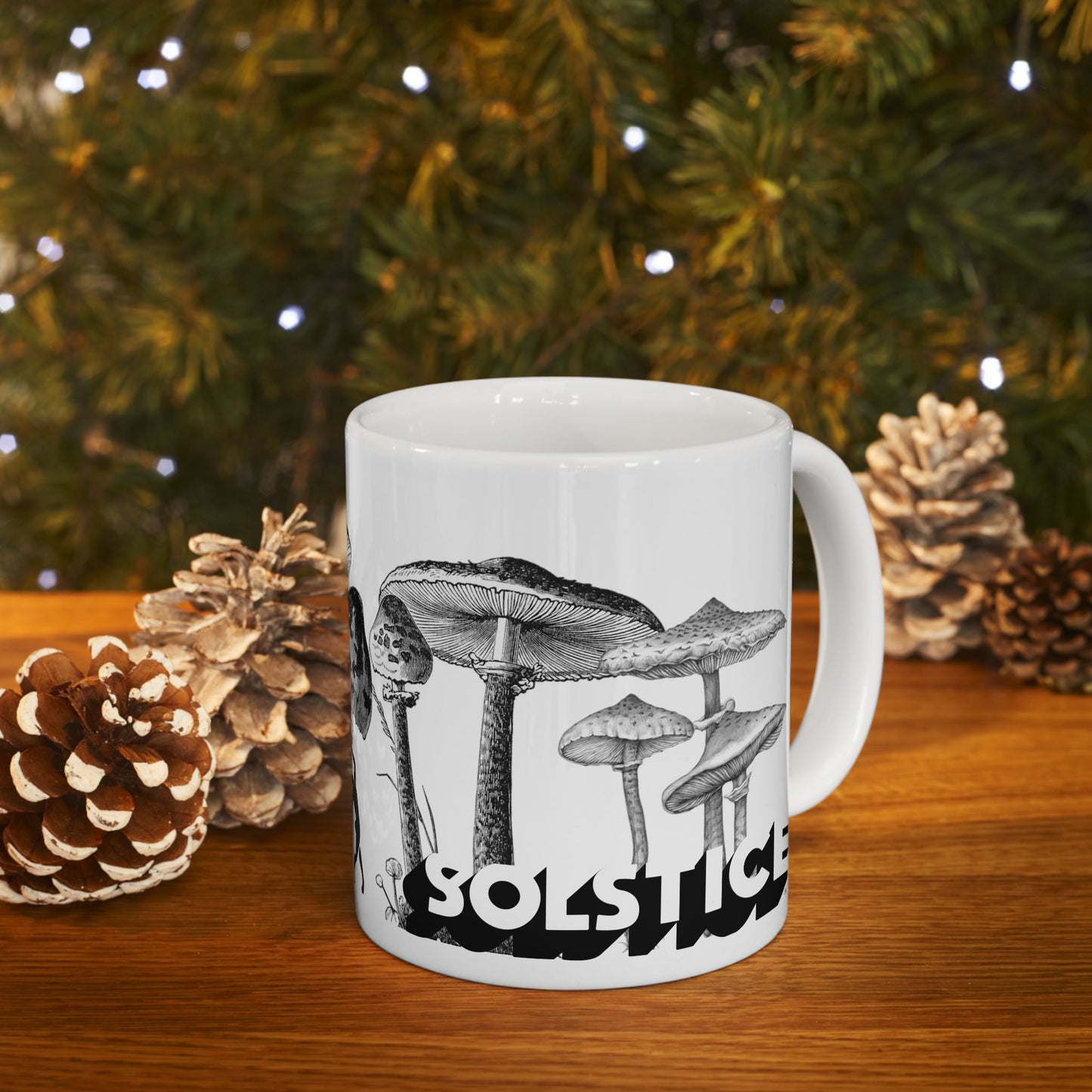 Solstice Mushrooms Ceramic Mug —  (11oz, 15oz)