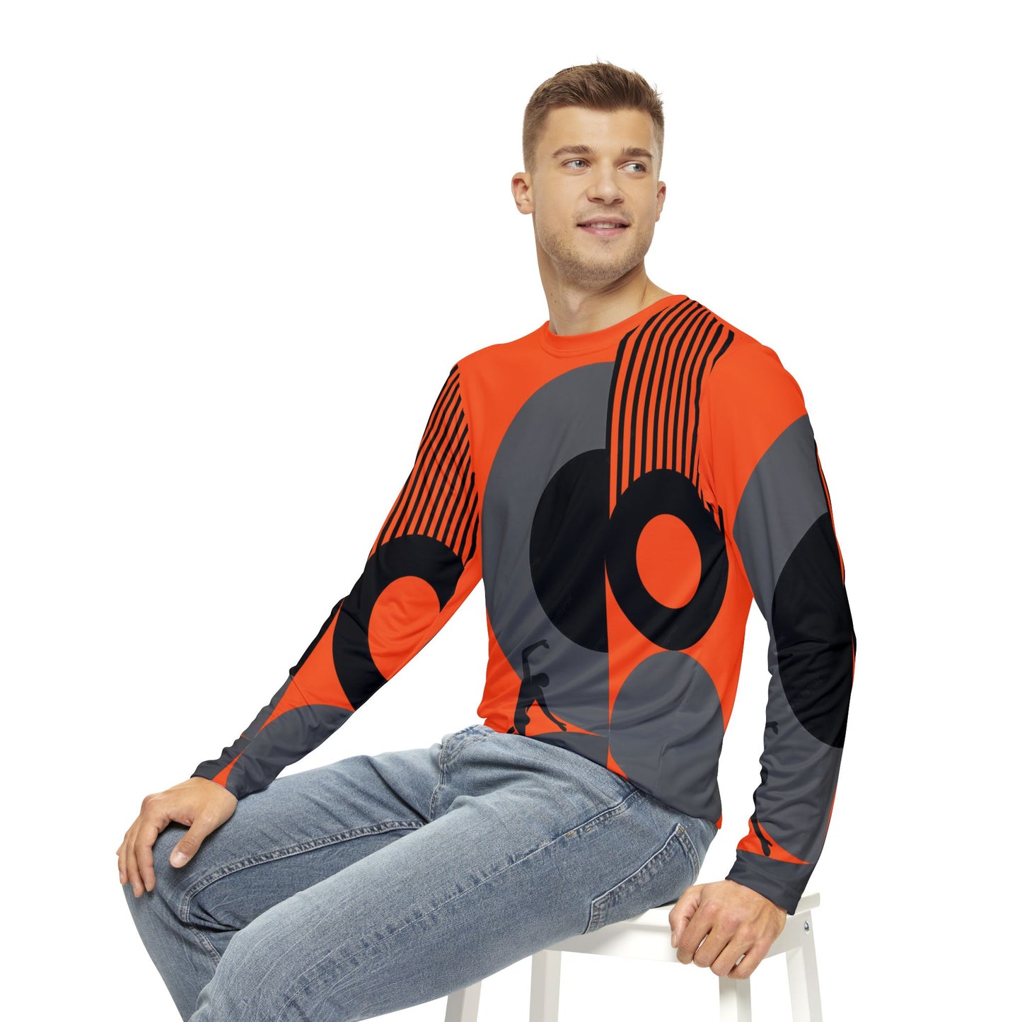 SOLSTICE BAUHAUS Long Sleeve Shirt orange (AOP)