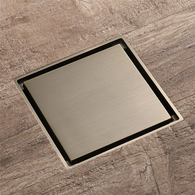 All copper square invisible floor drain