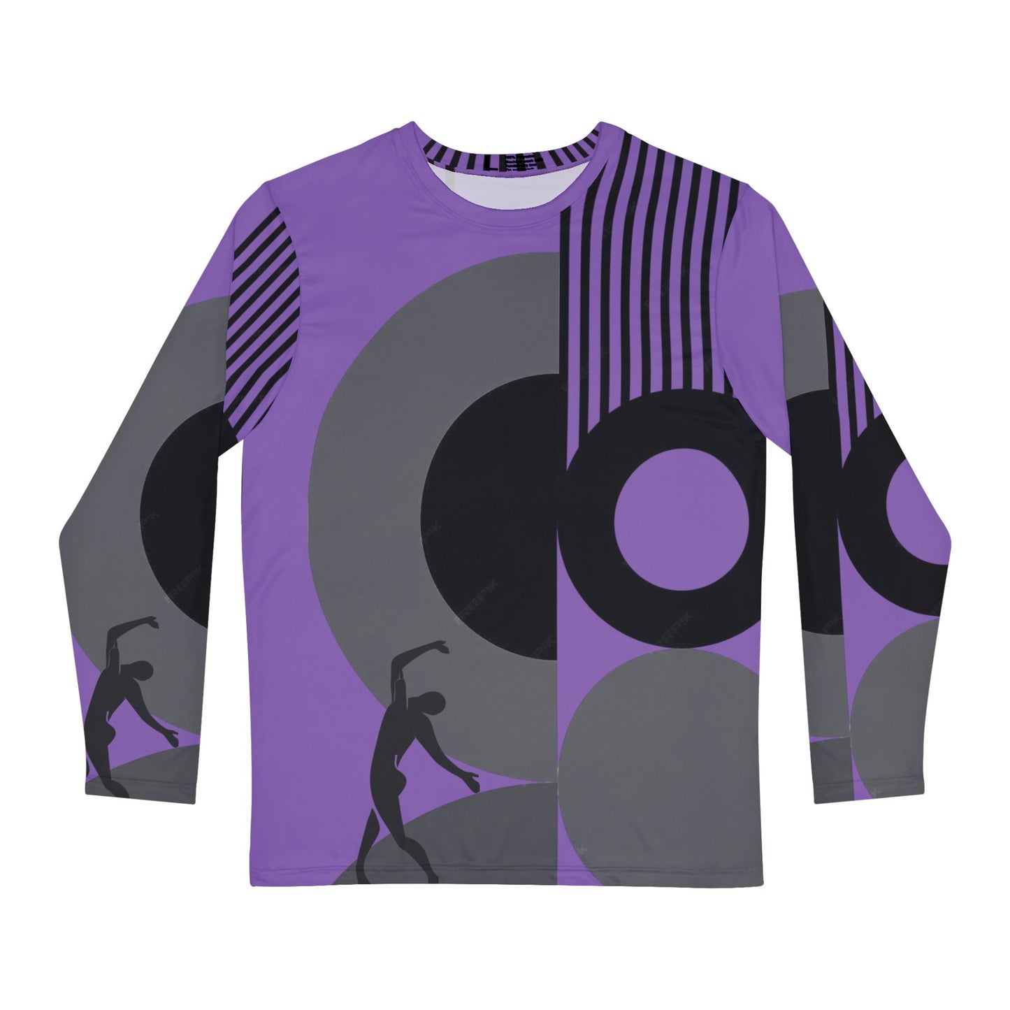 Copy of Men's SOLSTICE BAUHAUS Long Sleeve Shirt white (AOP)