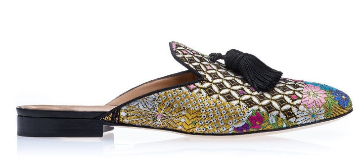 Embroidery Colorful Male Solstice Style Luxury mules