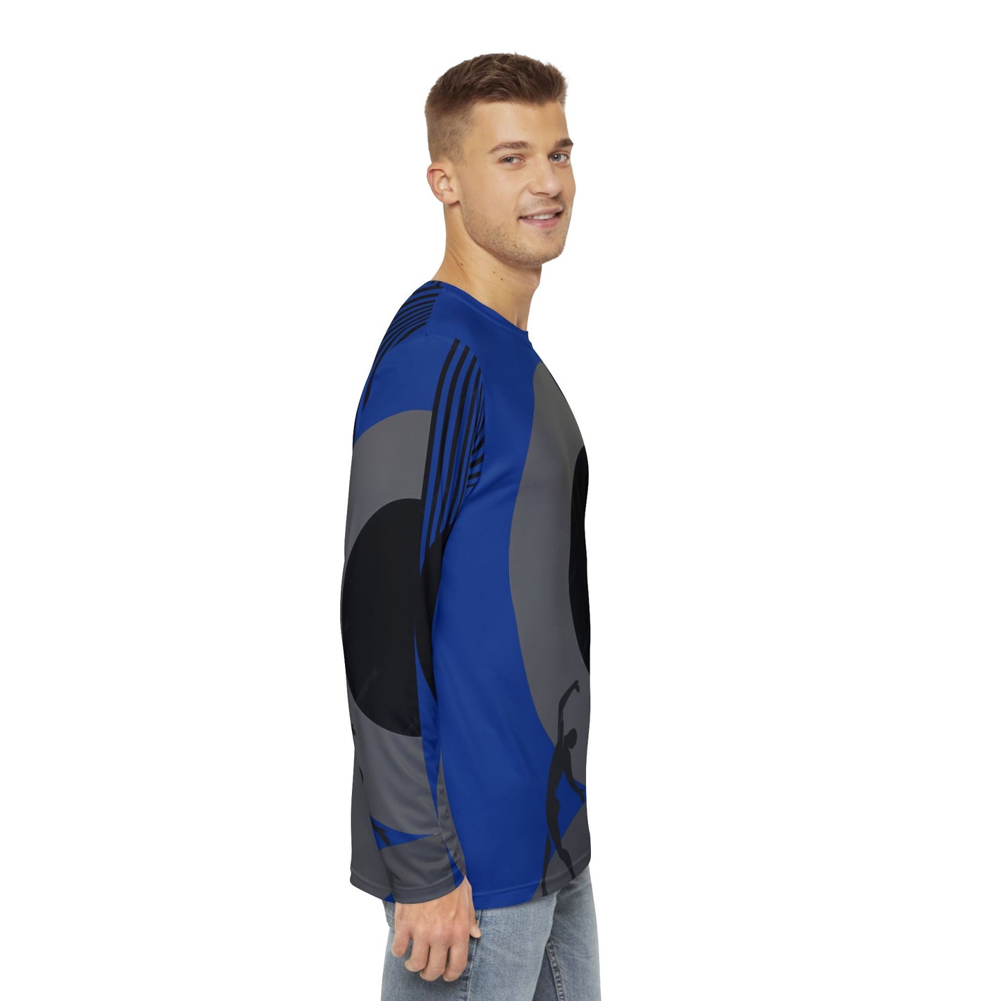 SOLSTICE BAUHAUS Long Sleeve Shirt dark blue(AOP)
