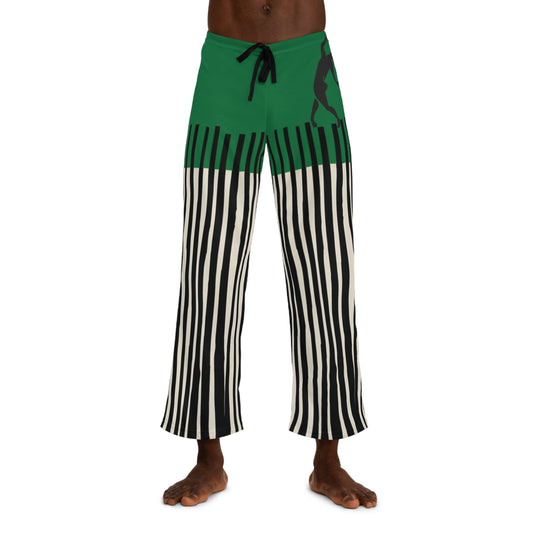 SOLSTICE Bamboo Men's Pajama Dark Green Pants (AOP)