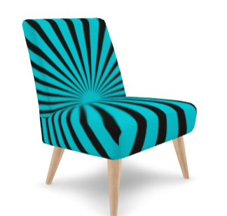 SOLSTICE Red Pop Art Sun Rays armchair 10 colors options
