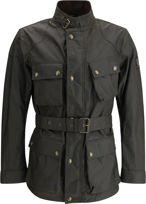 Belstaff Bicolor Luxury Cotton Full-Length Jacket