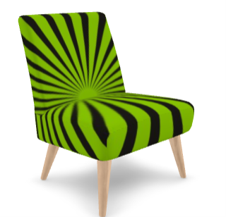 SOLSTICE Red Pop Art Sun Rays armchair 10 colors options