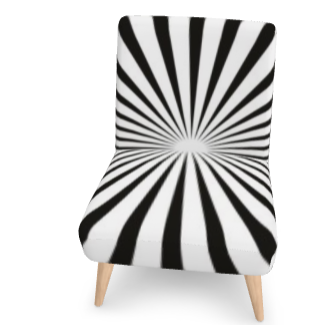 SOLSTICE Red Pop Art Sun Rays armchair 10 colors options