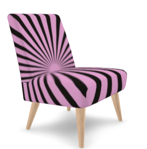 SOLSTICE Red Pop Art Sun Rays armchair 10 colors options