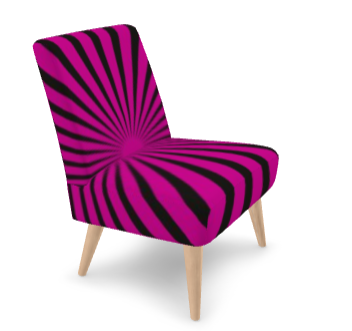 SOLSTICE Red Pop Art Sun Rays armchair 10 colors options