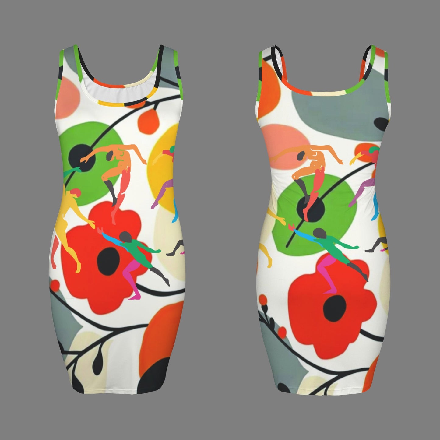 Women's Sleeveless Bodycon Tank Solstice Dancers Dress