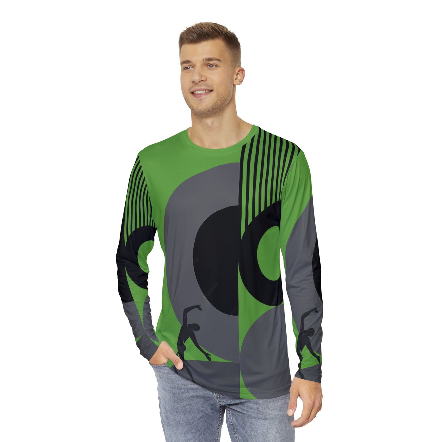 SOLSTICE Wake Up red Long Sleeve Shirt (AOP)