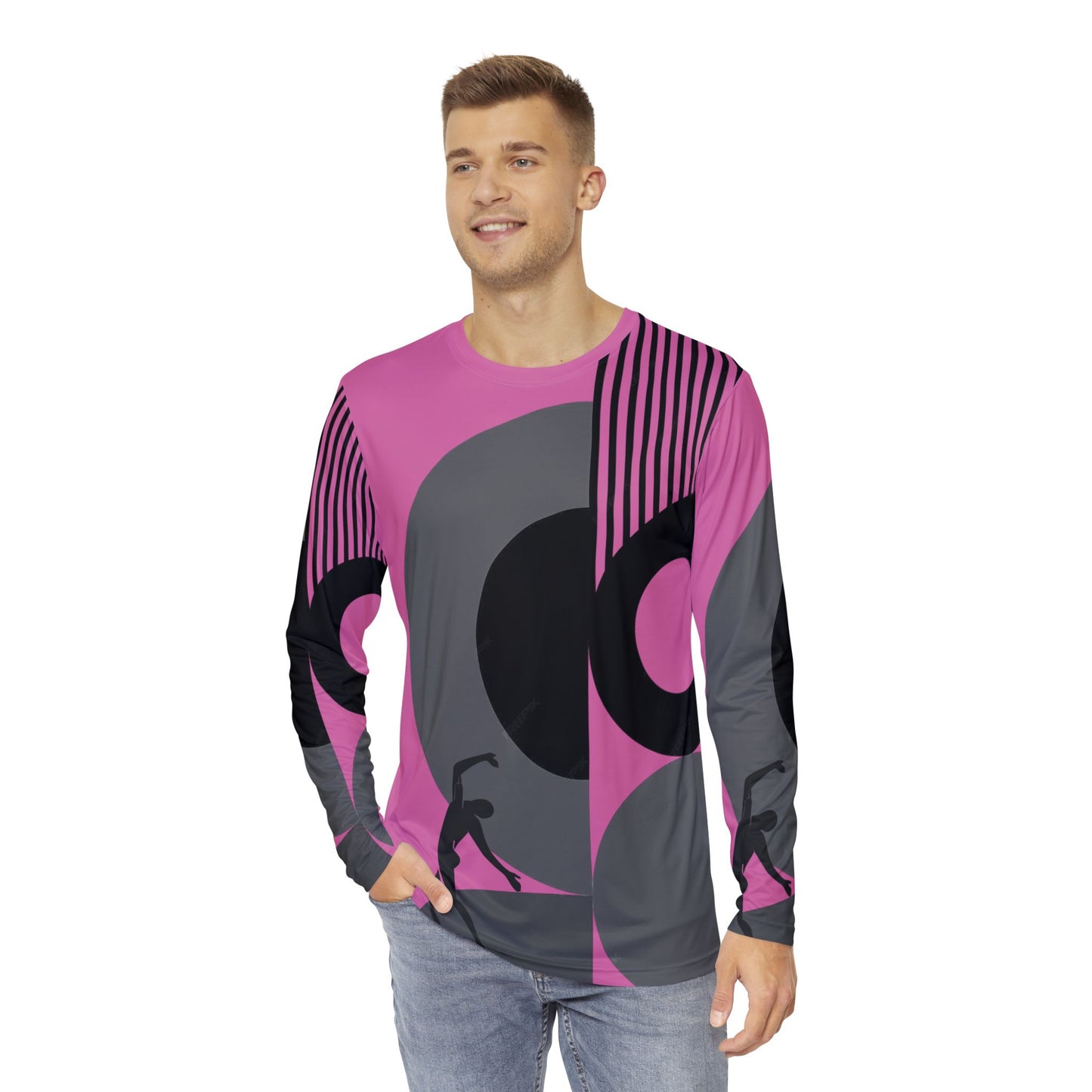 SOLSTICE Wake Up red Long Sleeve Shirt (AOP)