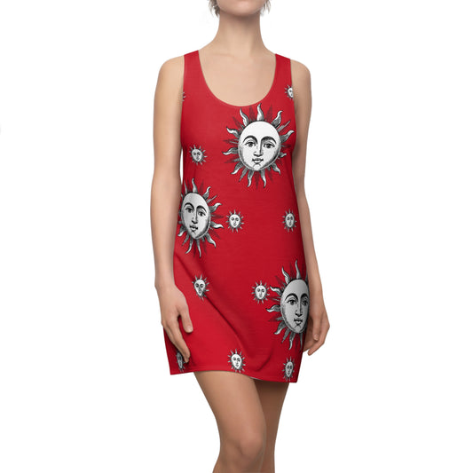 Women's Solstice Sun W Cut & Sew Racerback Dress (AOP)