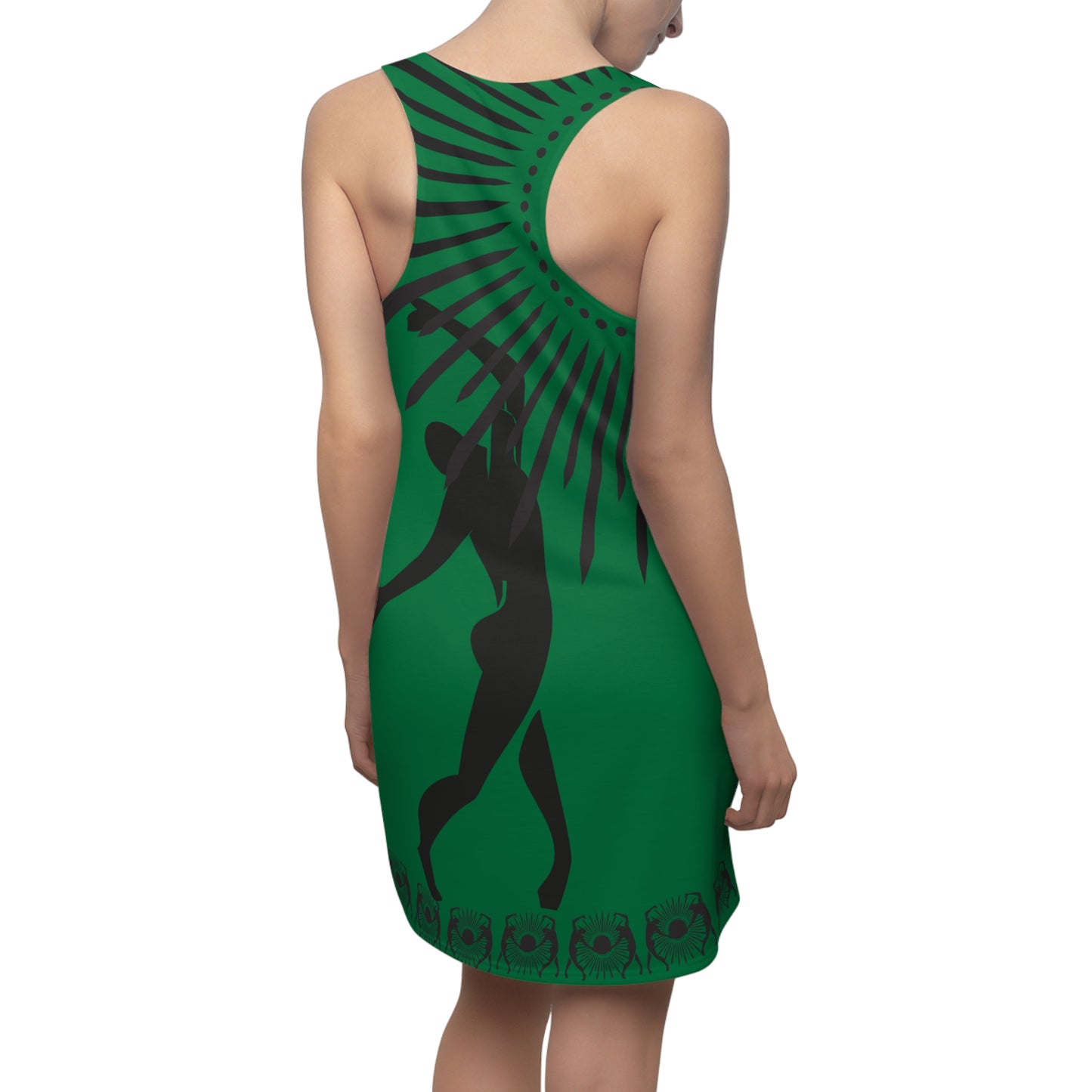 Women's Solstice Dancer Sun W Cut & Sew Racerback Dress (AOP)