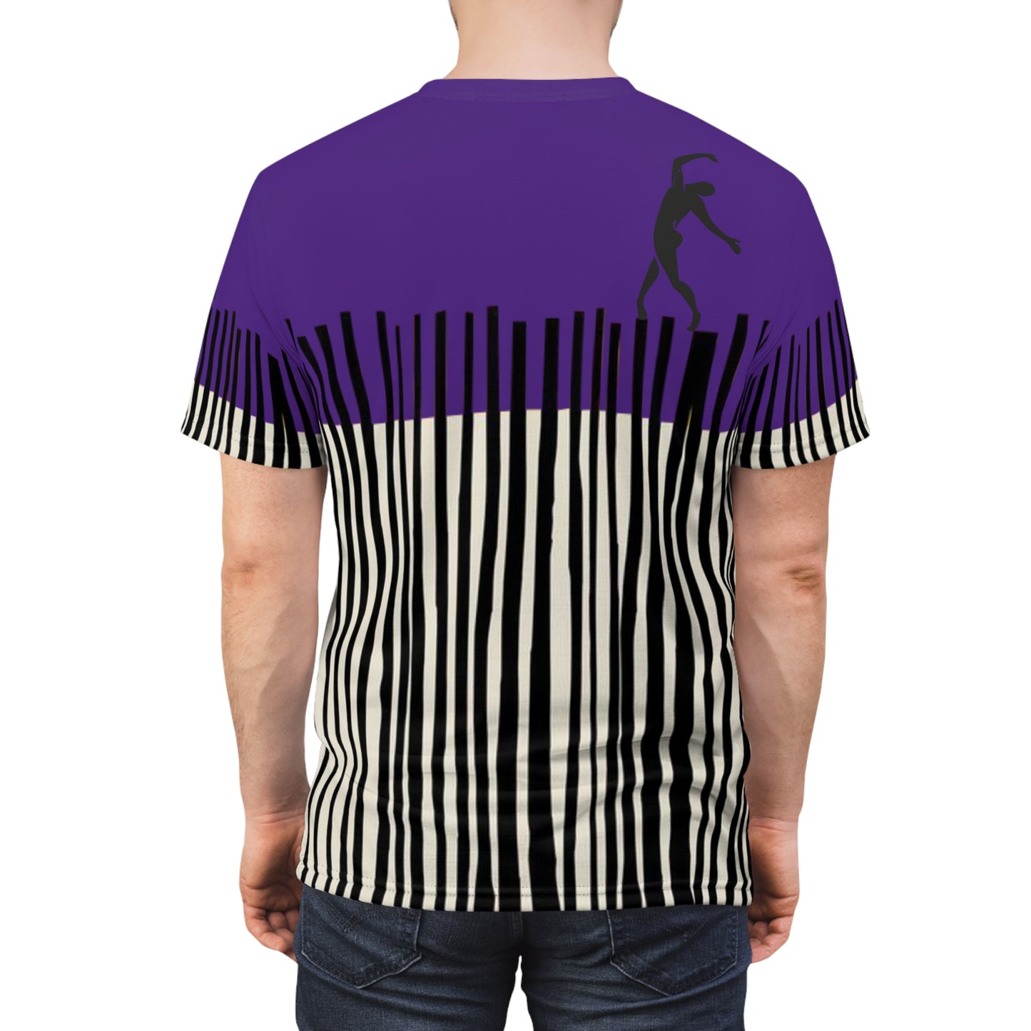 SOLSTICE Bamboo purple Unisex Cut & Sew  Tee (AOP)