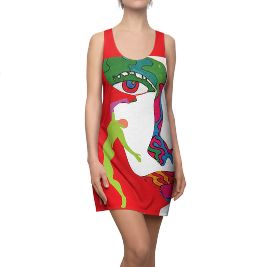 Women's POP ART Cut & Sew Racerback Dress (AOP)