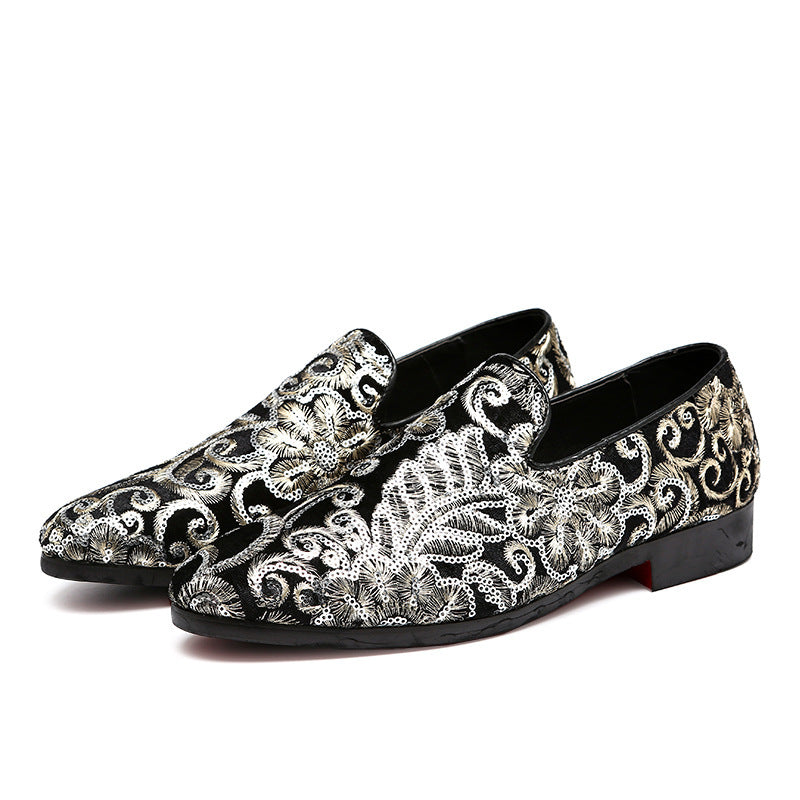 Luxury Embroidered men's shoes