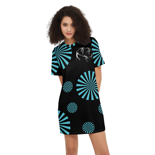 Solstice Women's Short-Sleeve T-Shirt Dress-Heavyweight 225g
