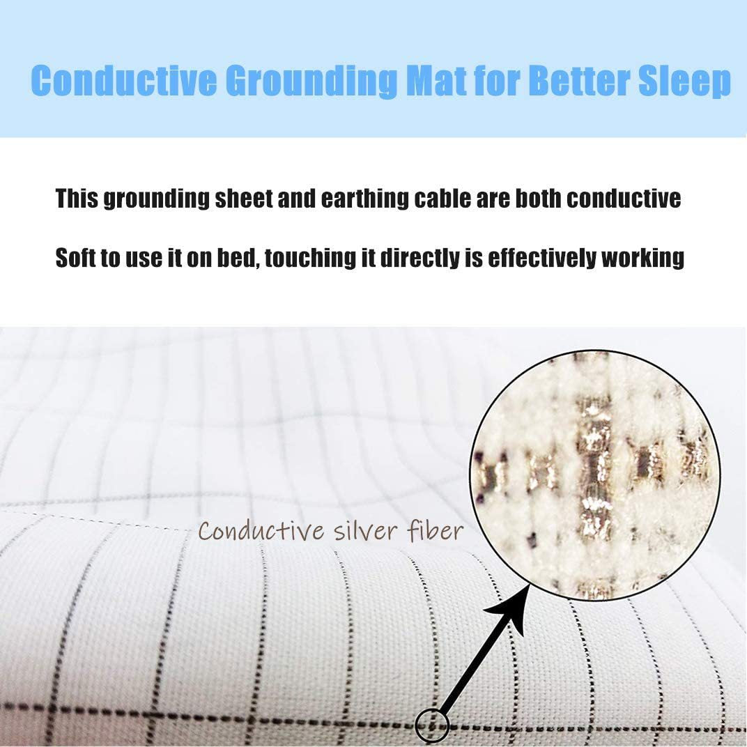 Sleep well, tangerine dreams with  Grounding Silver Cotton Bed Sheet Grounding Mat Anti-static Bed Sheet