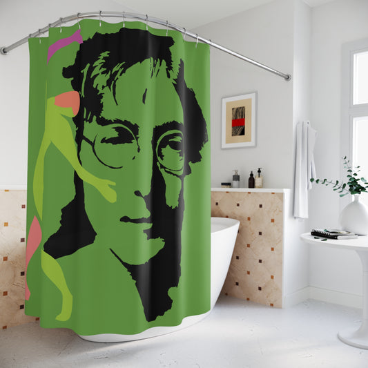 SOLSTICE Lennon Shower Curtain green  6