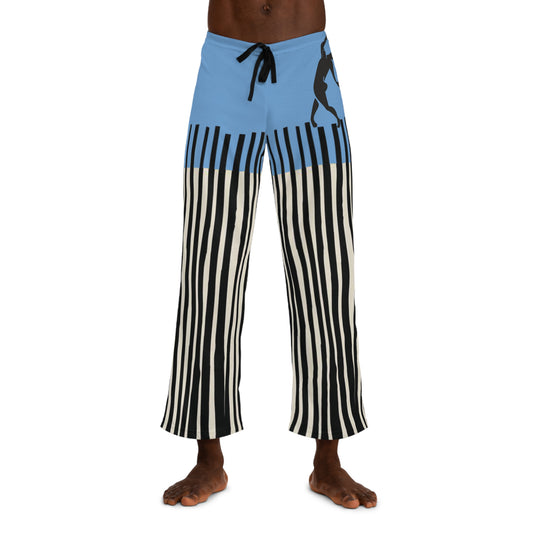 SOLSTICE Bamboo Men's Pajama Light Blue Pants (AOP)