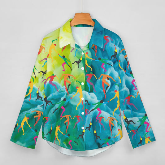 Solstice Matisse dancers Cropped hem shirt