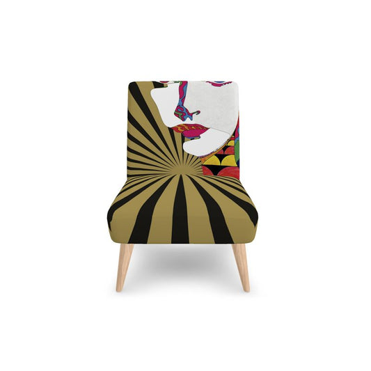Trendy SOLSTICE Armchair with Pop Art Sun Rays, by AFANADOR