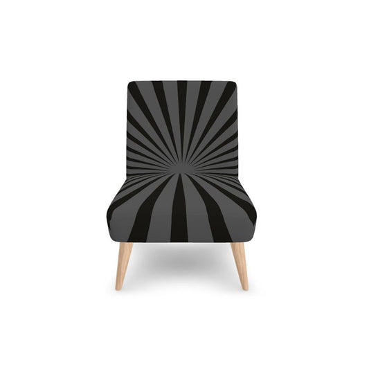 SOLSTICE HENDRIX gray armchair with pop art sun raysby AFANA