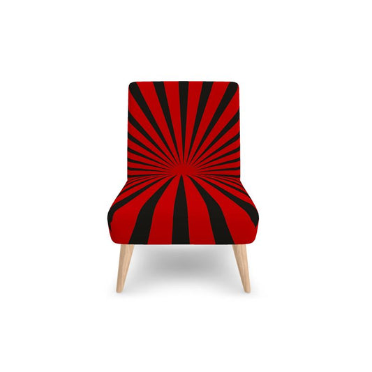 SOLSTICE Red Pop Art Sun Rays armchair 10 colors options