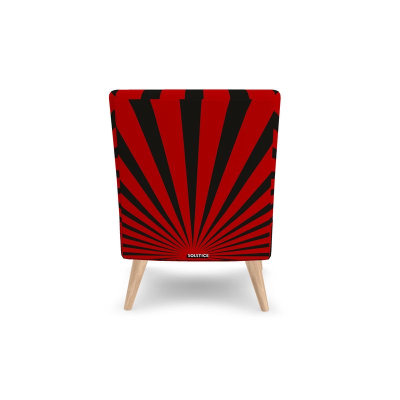SOLSTICE Red Pop Art Sun Rays armchair 10 colors options